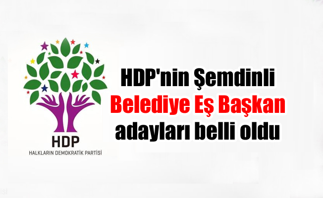 HDP’nin Şemdinli Belediye Eş Başkan adayları belli oldu