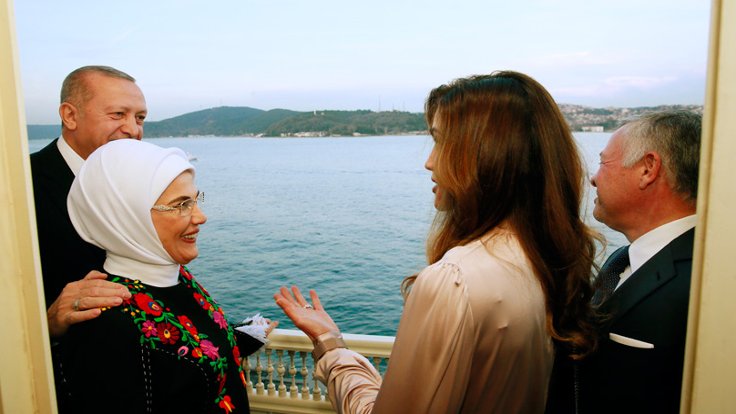 Erdoğan, Kral Abdullah’ı Tarabya’da ağırladı