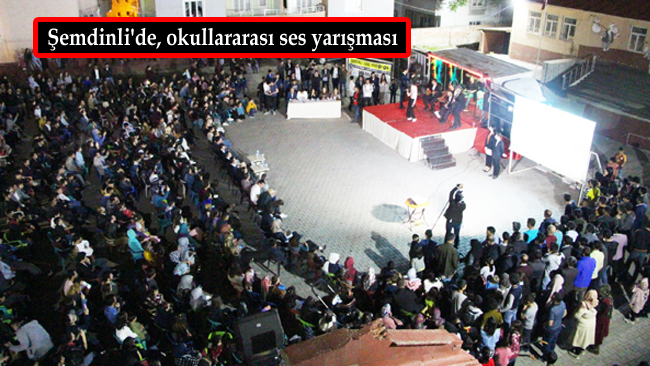 Şemdinli’de, okullararası ses yarışması