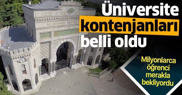 YÖK, önlisans ve lisans kontenjanlarını açıkladı