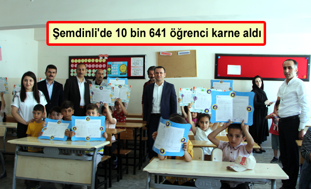 Şemdinli’de 10 bin 641 öğrenci karne aldı