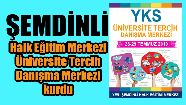 Şemdinli Halk Eğitim Merkezi Tercih Danışma Merkezi kurdu