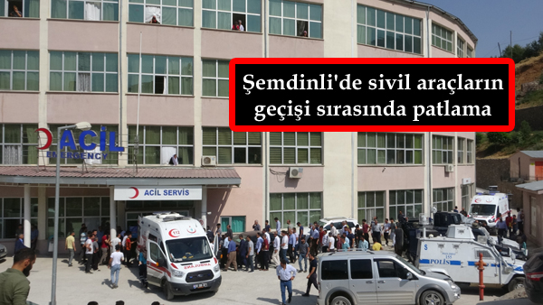 Şemdinli’de sivil araçların geçişi sırasında patlama