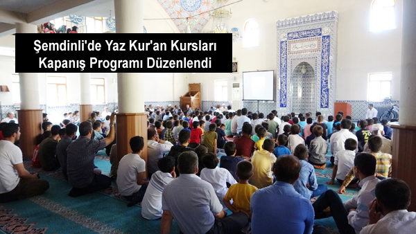 Şemdinli’de Yaz Kur’an Kursları Kapanış Programı