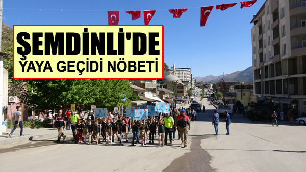 Şemdinli’de yaya geçidi nöbeti