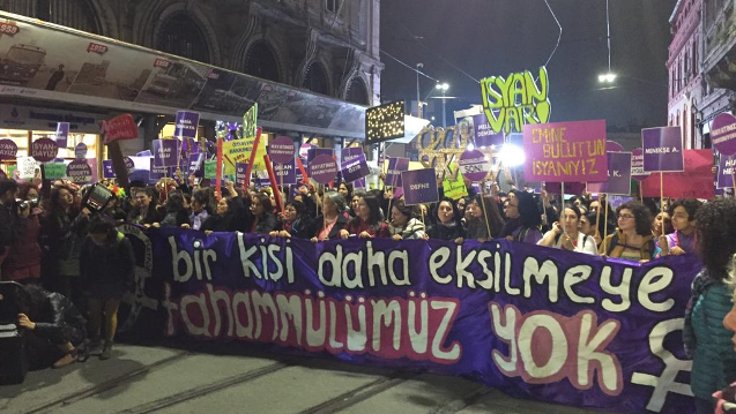 Kadınlar Taksim’den seslendi