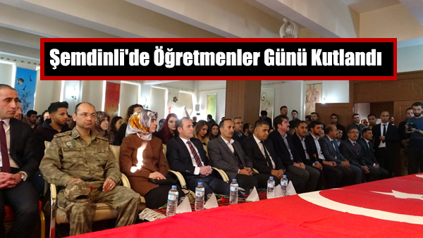 Şemdinli’de Öğretmenler Günü Kutlandı