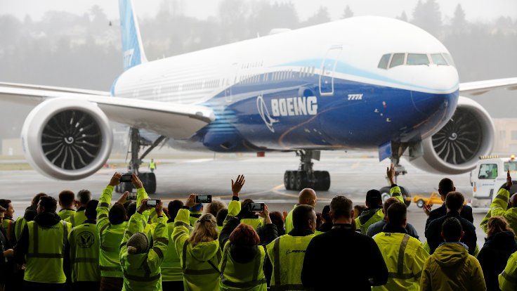 Boeing 777X: Dünyanın en büyük iki motorlu uçağı ilk test uçuşunu tamamladı