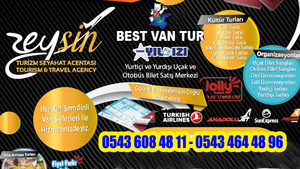 Zeysin Turizm & Best Van Tur Şemdinli Şubesi Hizmetinizde