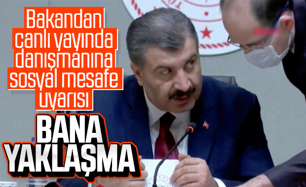 Bakan Koca’dan görevliye: Bana yaklaşma!