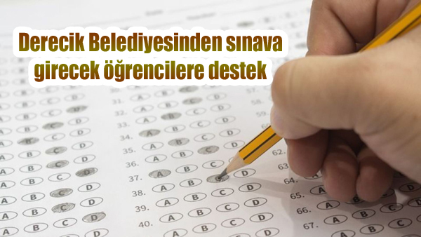 Derecik Belediyesinden sınava girecek öğrencilere destek