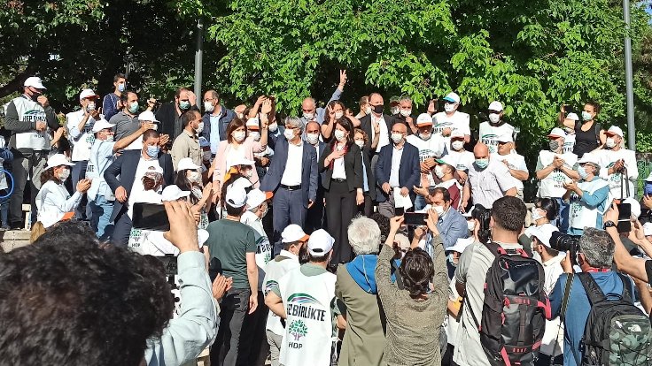 HDP yürüyüşü Ankara’da tamamlandı: Burada bitirmiyoruz