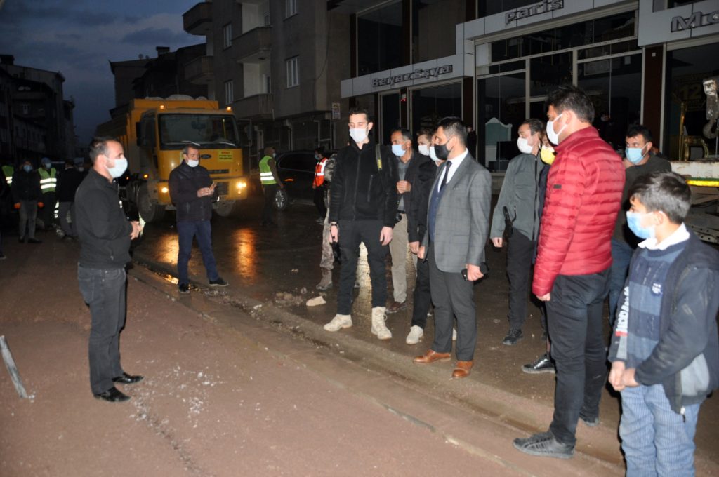 Kaymakam Doğramacı’dan yol ve iş yeri denetimi