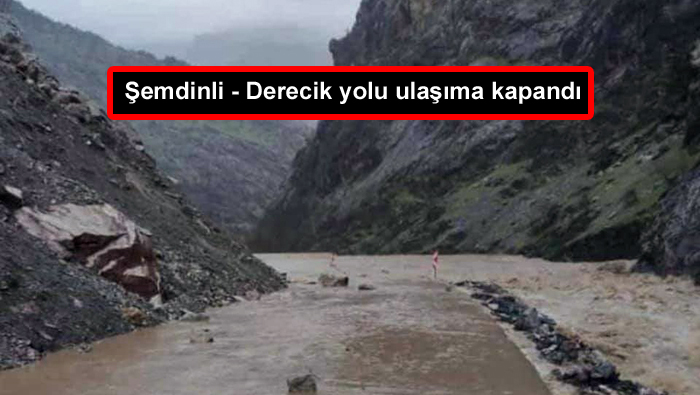 Şemdinli – Derecik yolu ulaşıma kapandı