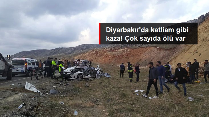 Diyarbakır’da feci kaza: 5 ölü, 3 yaralı