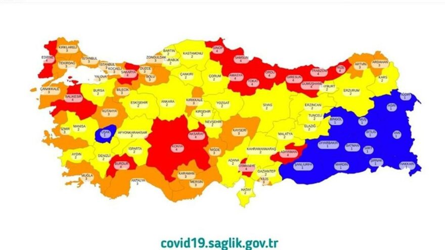 Bakan Fahrettin Koca, illerin risk haritasını açıkladı