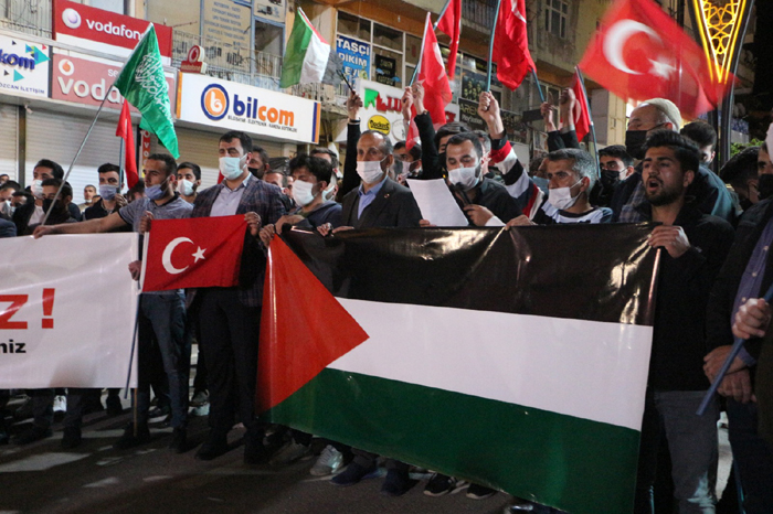 İsrail’in Mescid-i Aksa’ya ve Filistin’e saldırıları Şemdinli’de protesto edildi