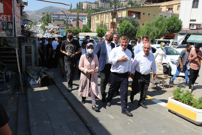 Gelecek Partisi Lideri Ahmet Davutoğlu Şemdinli’de