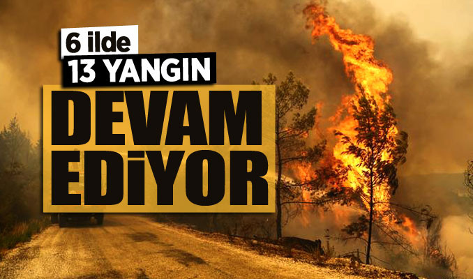 Bakan Pakdemirli: 6 ilde 13 farklı yangın devam ediyor