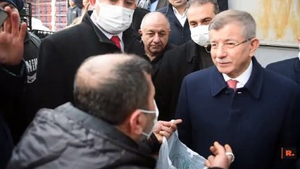 Ahmet Davutoğlu, hal esnafını ziyaret etti