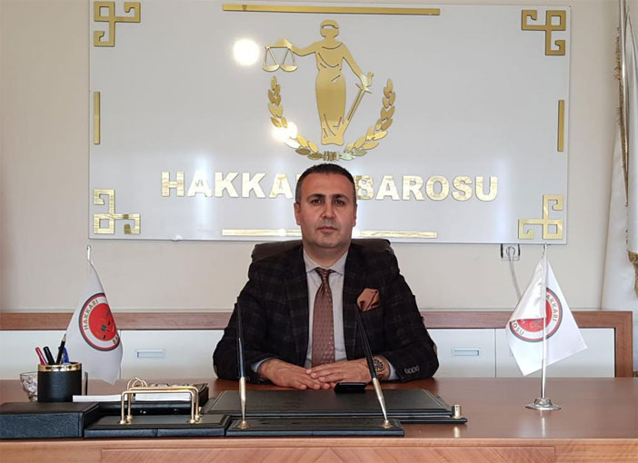 Hakkari Barosu Başkanı Av. Ergün Canan’dan bayram mesajı