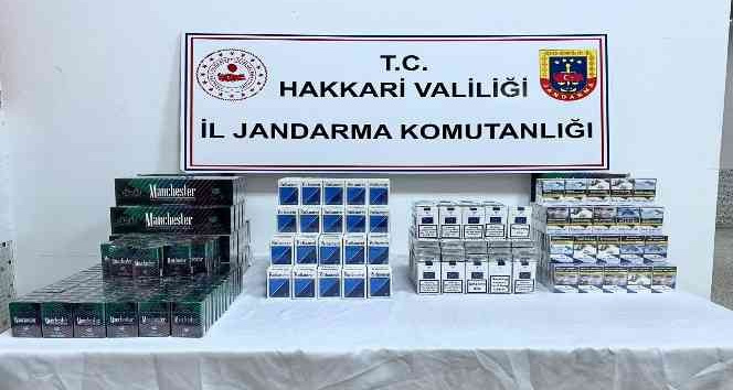 Hakkari’de 800 paket sigara ele geçirildi