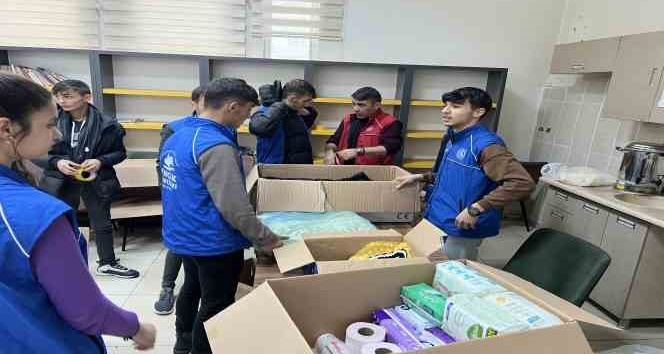 Çukurcalı gönüllülerden depremzedeler için yardım kampanyası