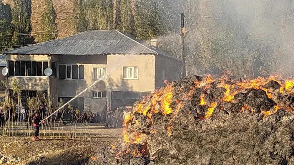 Yüksekova’da çıkan yangında 20 bin bağ ot yandı