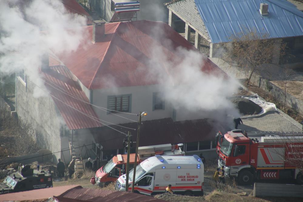 Yüksekova’da kalorifer kazanında çıkan yangın korkuttu