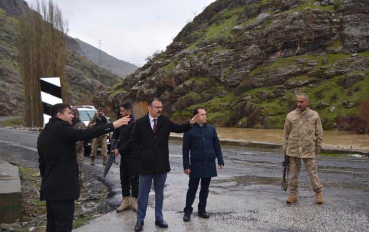 Kaymakam Ateş selden zarar gören köy yolları incelemelerde bulundu