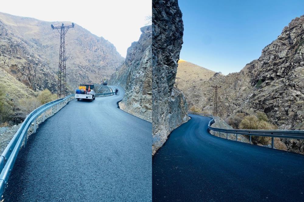 Hakkari’deki tehlikeli yollara çelik bariyerli önlem